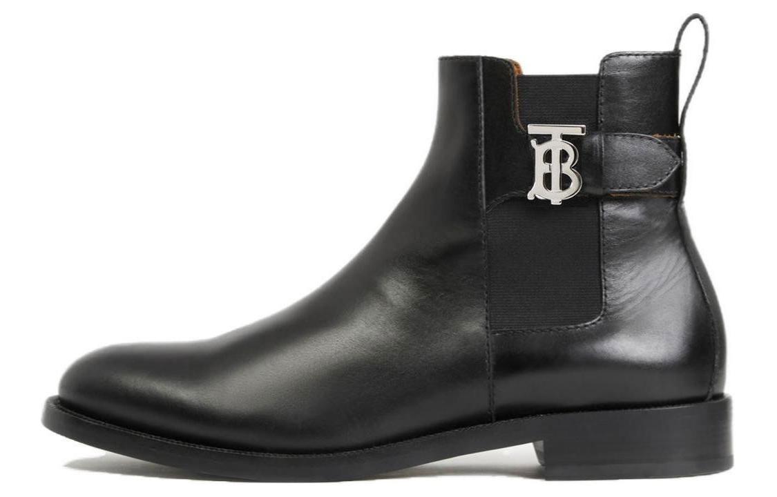 Burberry Burberry Monogram Short Chelsea Boots Men's Black