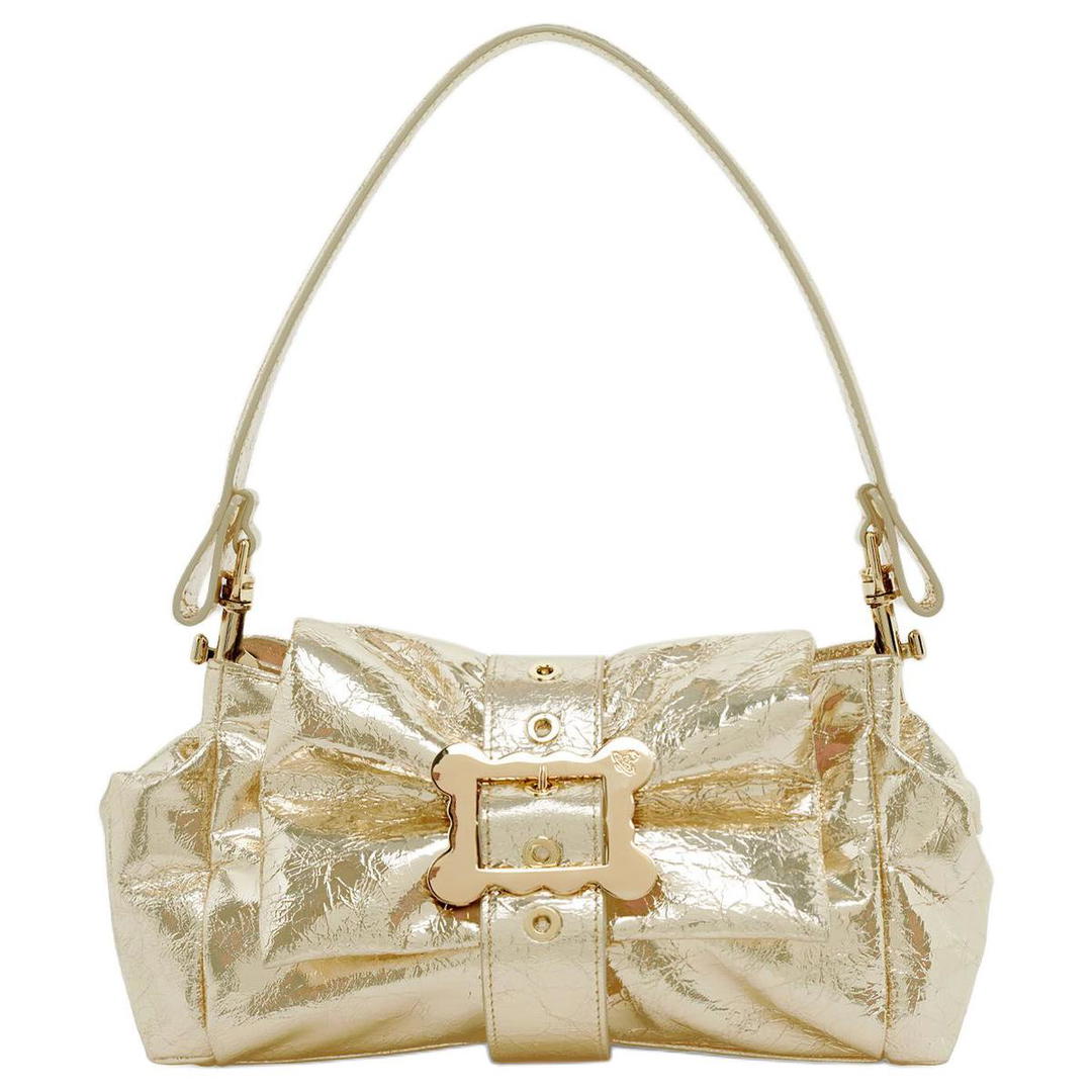 Vivienne Westwood Vivienne Westwood Leather Shoulder Bag Women's Gold