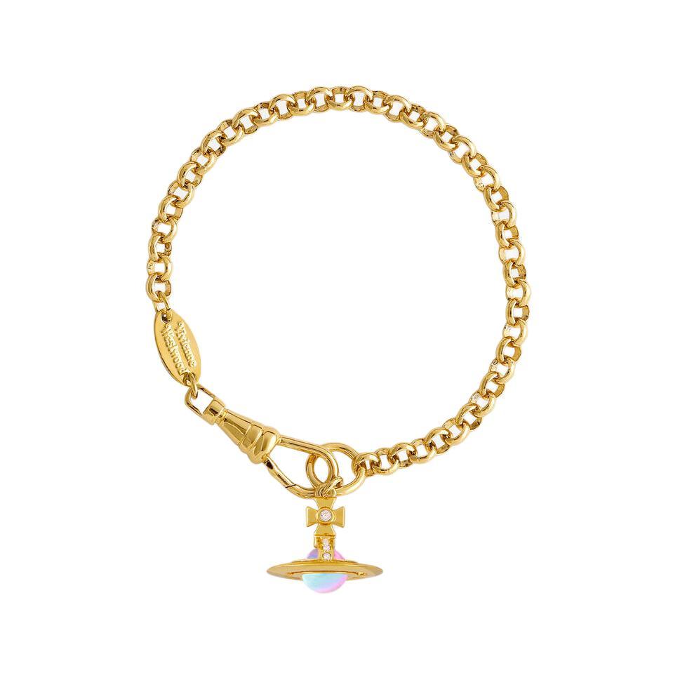 Vivienne Westwood Vivienne Westwood Brass Aurora Ball Pendant Bracelet Women's Gold/Aurora
