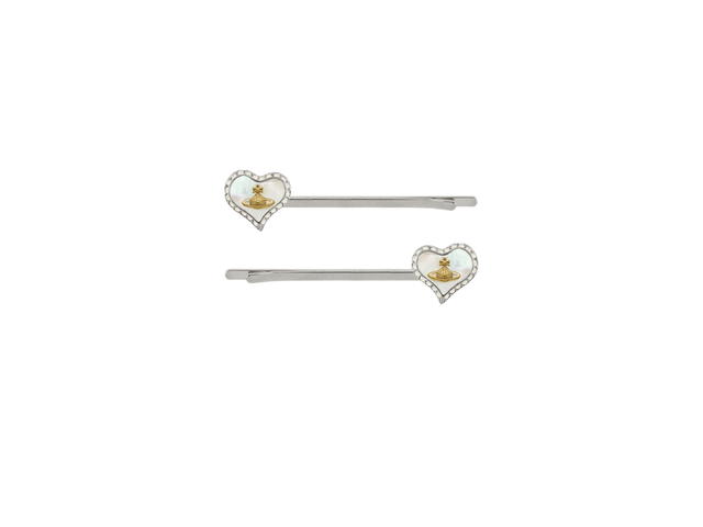 Vivienne Westwood Vivienne Westwood Petra Bobby Pins Platinum - view 1