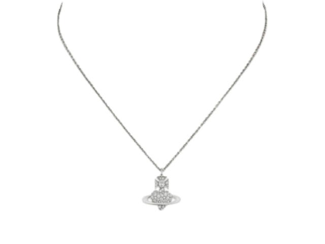 Vivienne Westwood Vivienne Westwood Valentine's Agnatha Bas Relief Pendant Necklace White Cz - view 2