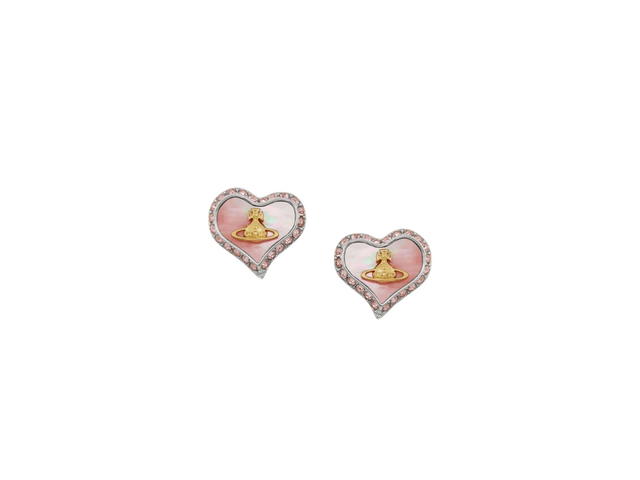 Vivienne Westwood Vivienne Westwood Petra Earrings Platinum Gold Coral - view 1
