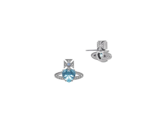Vivienne Westwood Vivienne Westwood Ariella Earrings Platinum Aquamarine - view 2