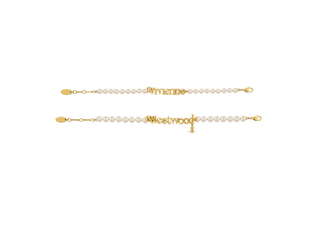 Vivienne Westwood Vivienne Westwood Amelia Bracelet Gold Cream Pearl - view 2
