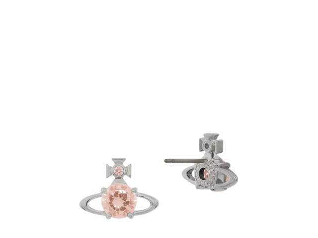 Vivienne Westwood Vivienne Westwood Reina Earrings Platinum Champagne Cz - view 2