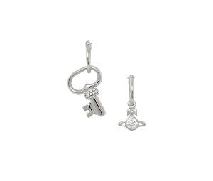 Buy Vivienne Westwood Baya Earrings Platinum  White Cz at Sasom – Authentic and Ready to Ship