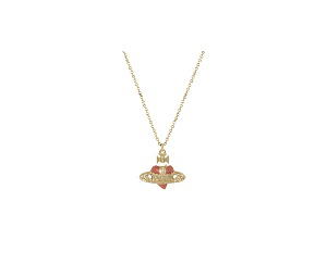 Buy Vivienne Westwood New Diamante Heart Pendant Necklace Gold Light Gold Quartz at Sasom – Authentic and Ready to Ship