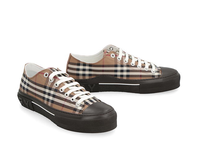 Burberry Burberry Canvas Lowtop Sneakersbeige Rubber Polyurethane 3 Cotton Polyamide 3 Cotto - view 3