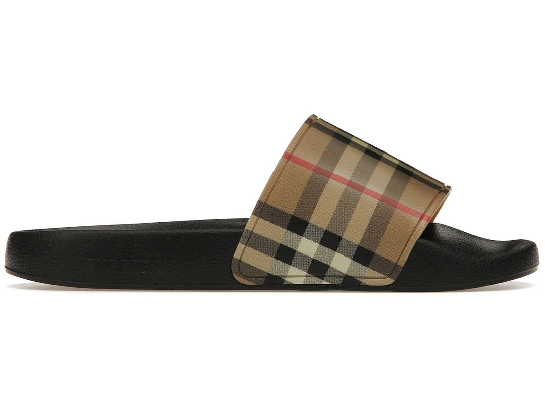 Burberry Burberry Check Print Slides Archive Beige (Women's)