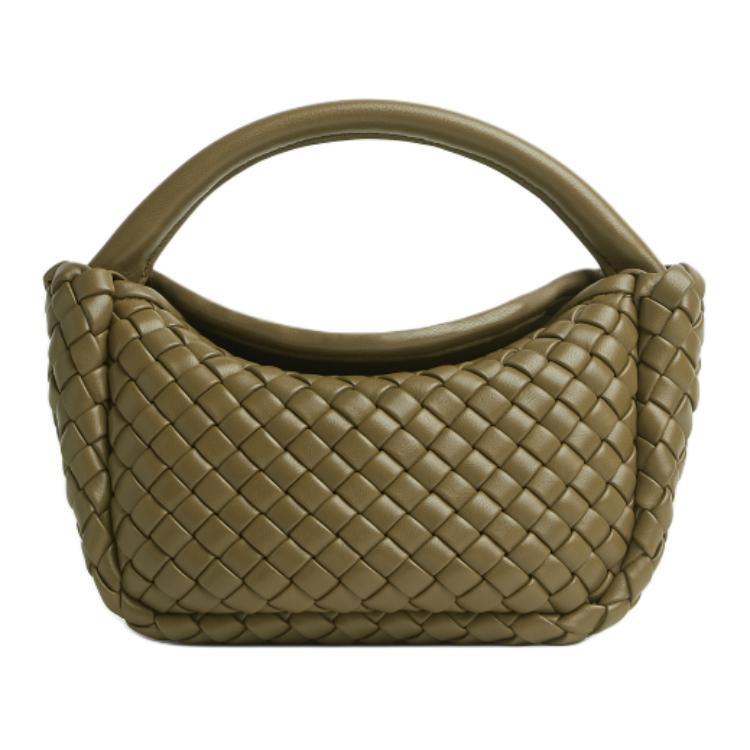 Bottega Veneta Bottega Veneta Sheepskin Dumpling Bag Shoulder Bag Crossbody Bag Handbag Small Size Women's Seaweed Green