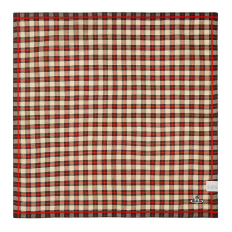 Vivienne Westwood Vivienne Westwood 100% Cotton Silk Scarves Unisex Red