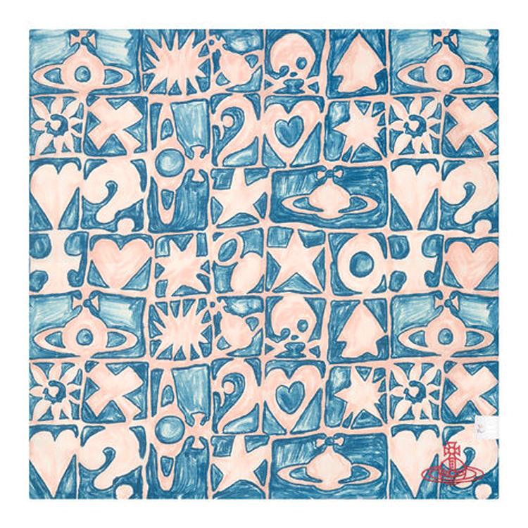 Vivienne Westwood Vivienne Westwood Cotton Silk Scarves Unisex Blue