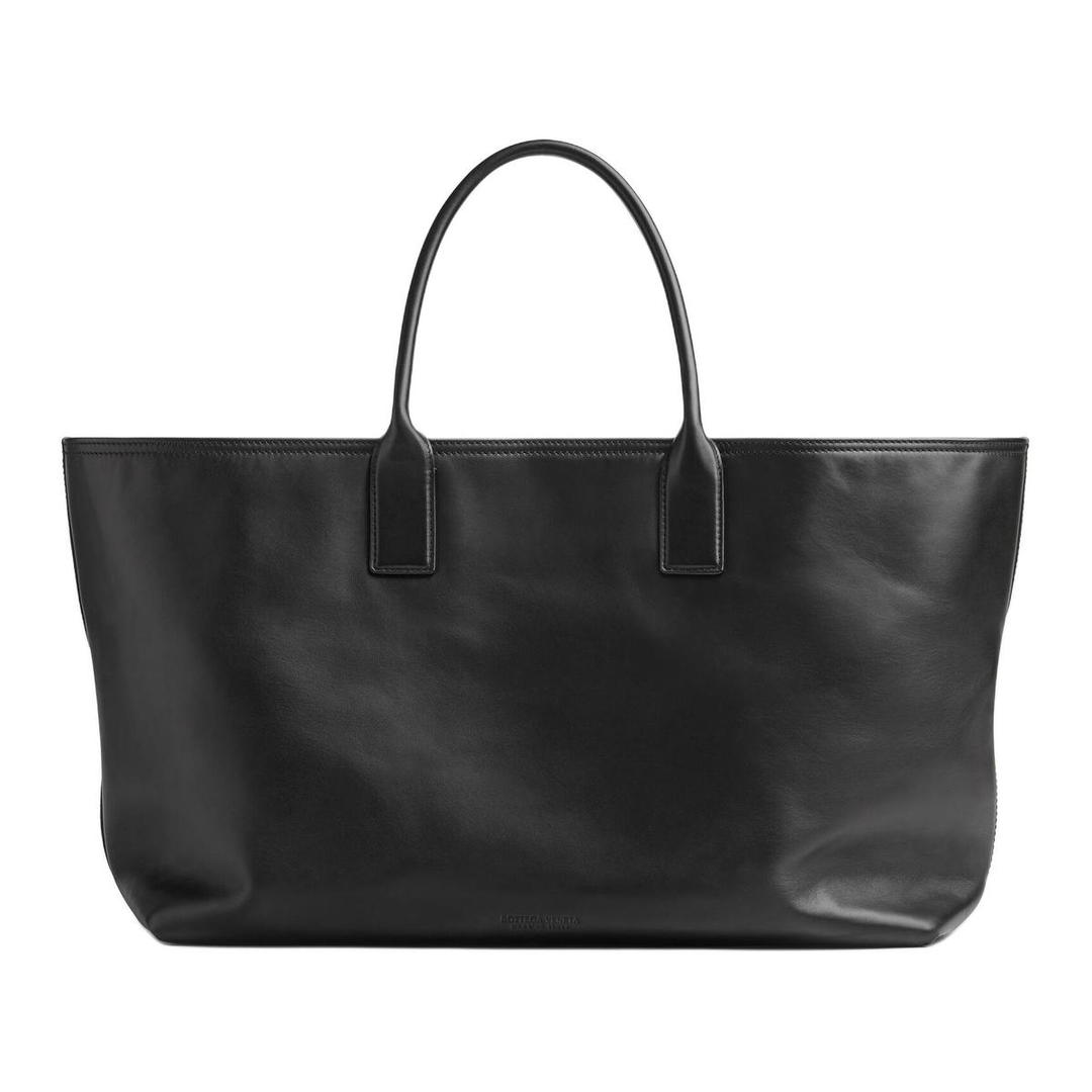 Bottega Veneta Bottega Veneta Calfskin Tote Bag Shopping Bag Handbag Large Size Women's Black