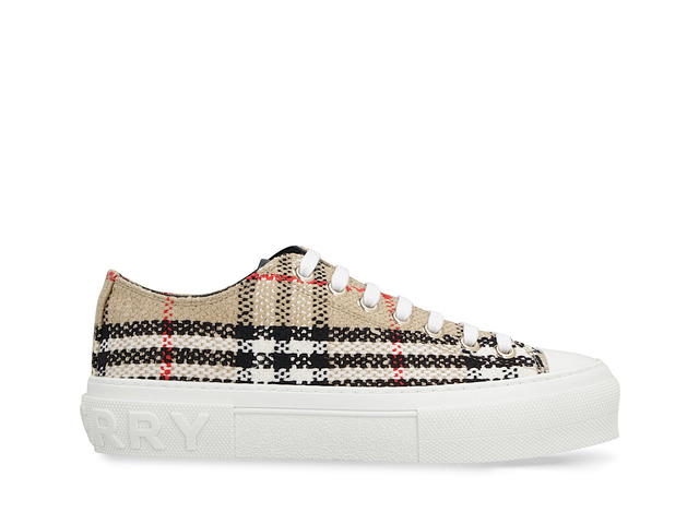 Burberry Burberry Fabric Lowtop Sneakersbeige Rubber Leather Fabric (W) - view 1
