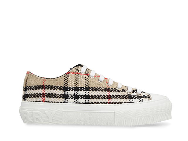 Burberry Burberry Fabric Lowtop Sneakersbeige Rubber Leather Fabric (W) - view 2