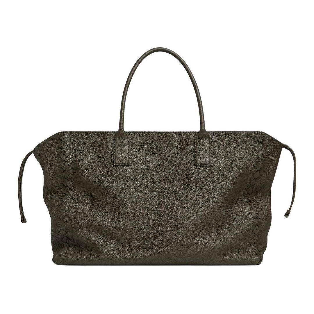 Bottega Veneta Bottega Veneta Intrecciato Calfskin Tote Bag Shopping Bag Handbag Large Size Men's Persimmon