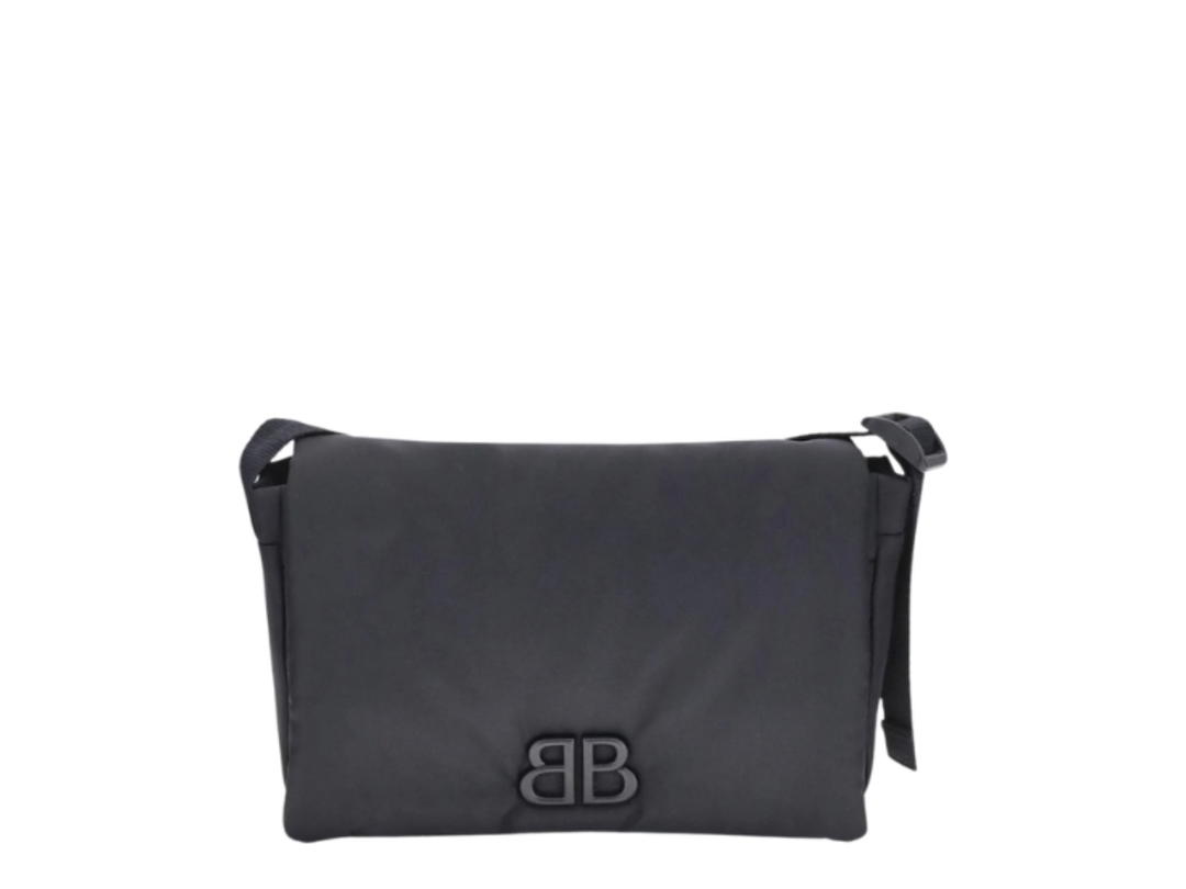 Balenciaga Balenciaga Nylon Monaco Shoulder Bag Black