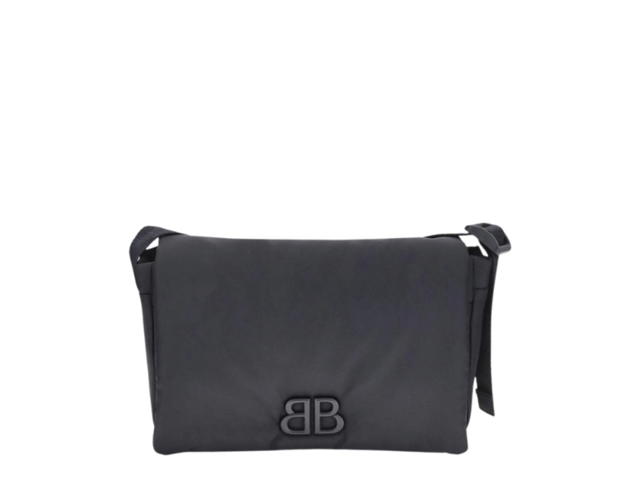 Balenciaga Balenciaga Nylon Monaco Shoulder Bag Black - view 1