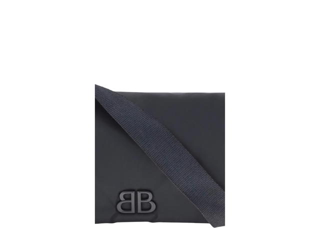 Balenciaga Balenciaga Nylon Monaco Shoulder Bag Black - view 4