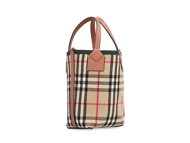 Burberry Burberry London Canvas Bucket Bagbeige Acrylic 3 Cotton 54 Polyurethane 43 - view 2