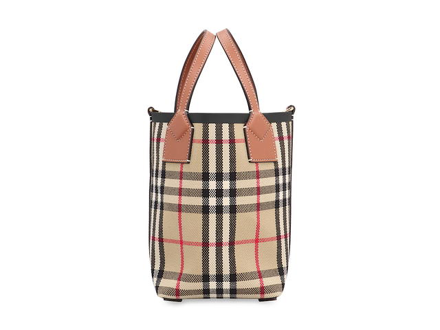 Burberry Burberry London Canvas Bucket Bagbeige Acrylic 3 Cotton 54 Polyurethane 43 - view 3