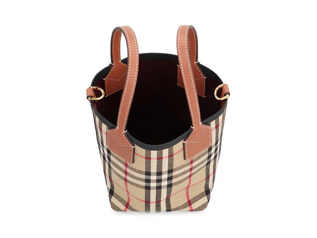 Burberry Burberry London Canvas Bucket Bagbeige Acrylic 3 Cotton 54 Polyurethane 43 - view 5
