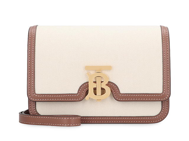 Burberry Burberry Tb Canvas Shoulder Bagskin Calf Cotton 100 - view 1