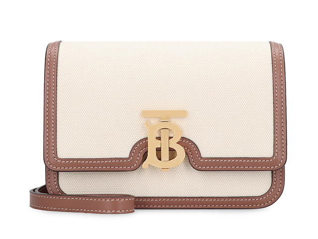 Burberry Burberry Tb Canvas Shoulder Bagskin Calf Cotton 100 - view 2