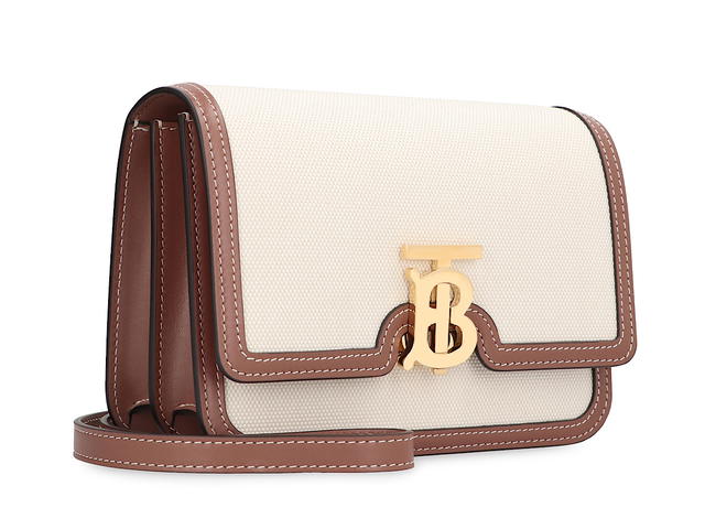 Burberry Burberry Tb Canvas Shoulder Bagskin Calf Cotton 100 - view 3