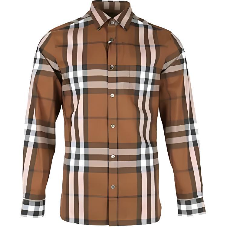 Burberry Burberry Shirts Men Brown