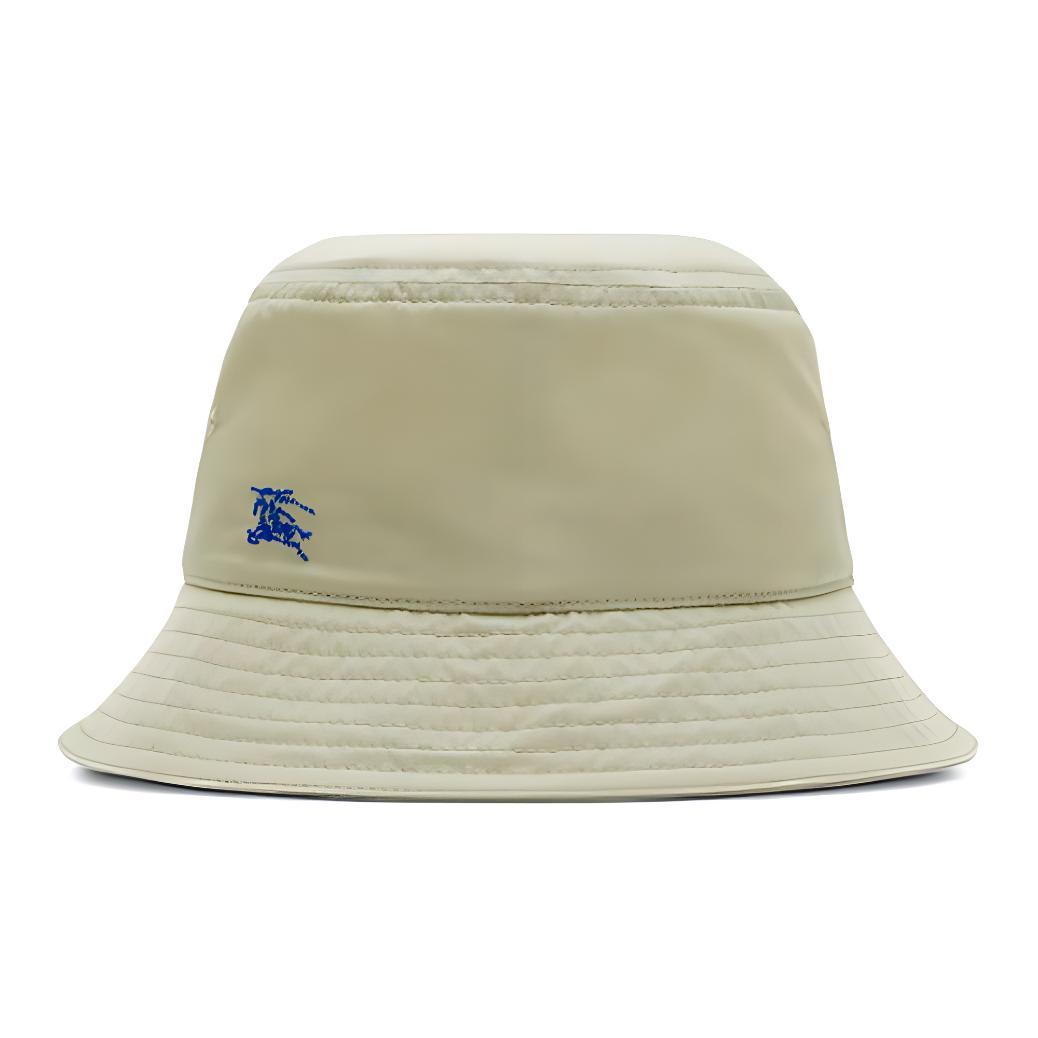 Burberry Burberry Stitch Detail Nylon Bucket Hat Beige