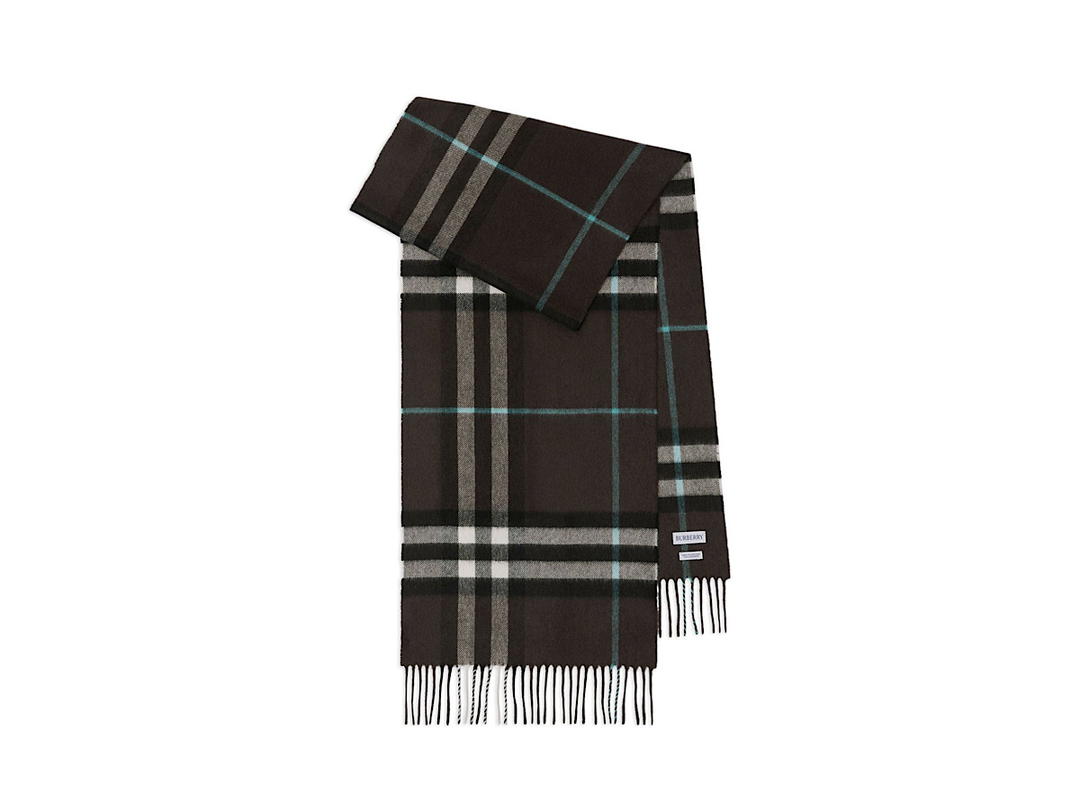 Burberry Burberry Check Scarf In Cashmerebrown Ws