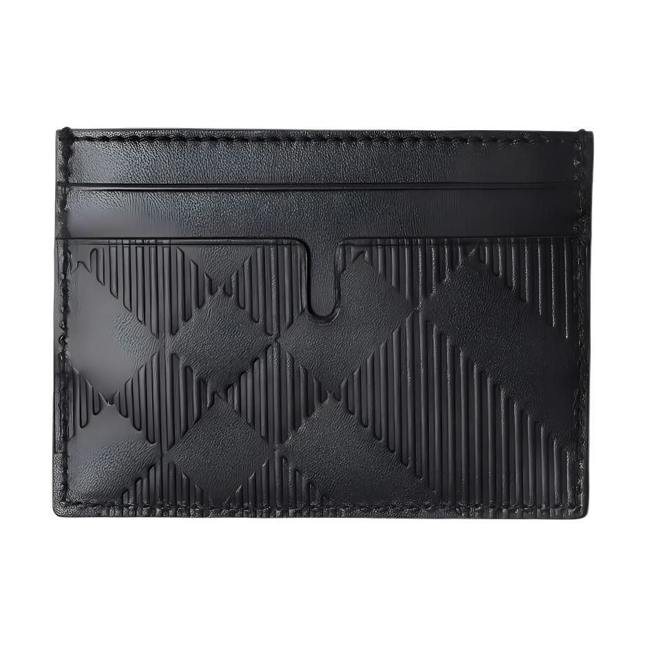 Burberry Burberry Calfskin Card Holder Men's Black