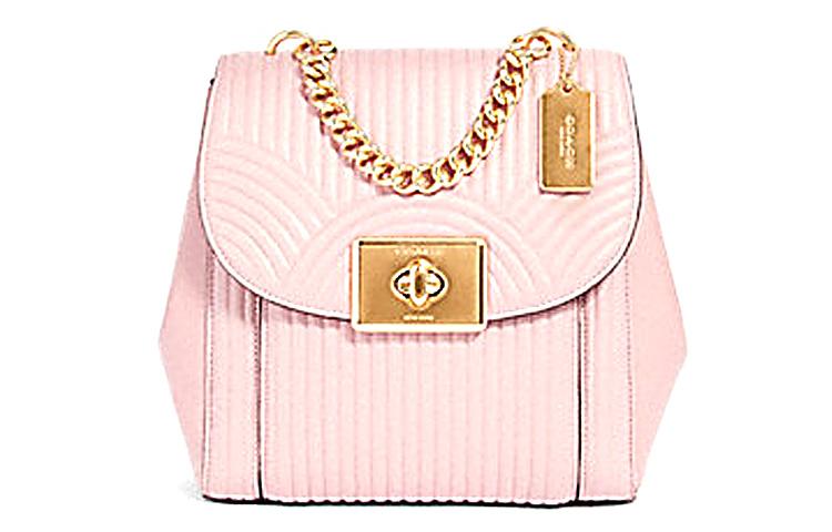 Coach Coach Cassidy Calfskin Backpack Small Size Women's Pink