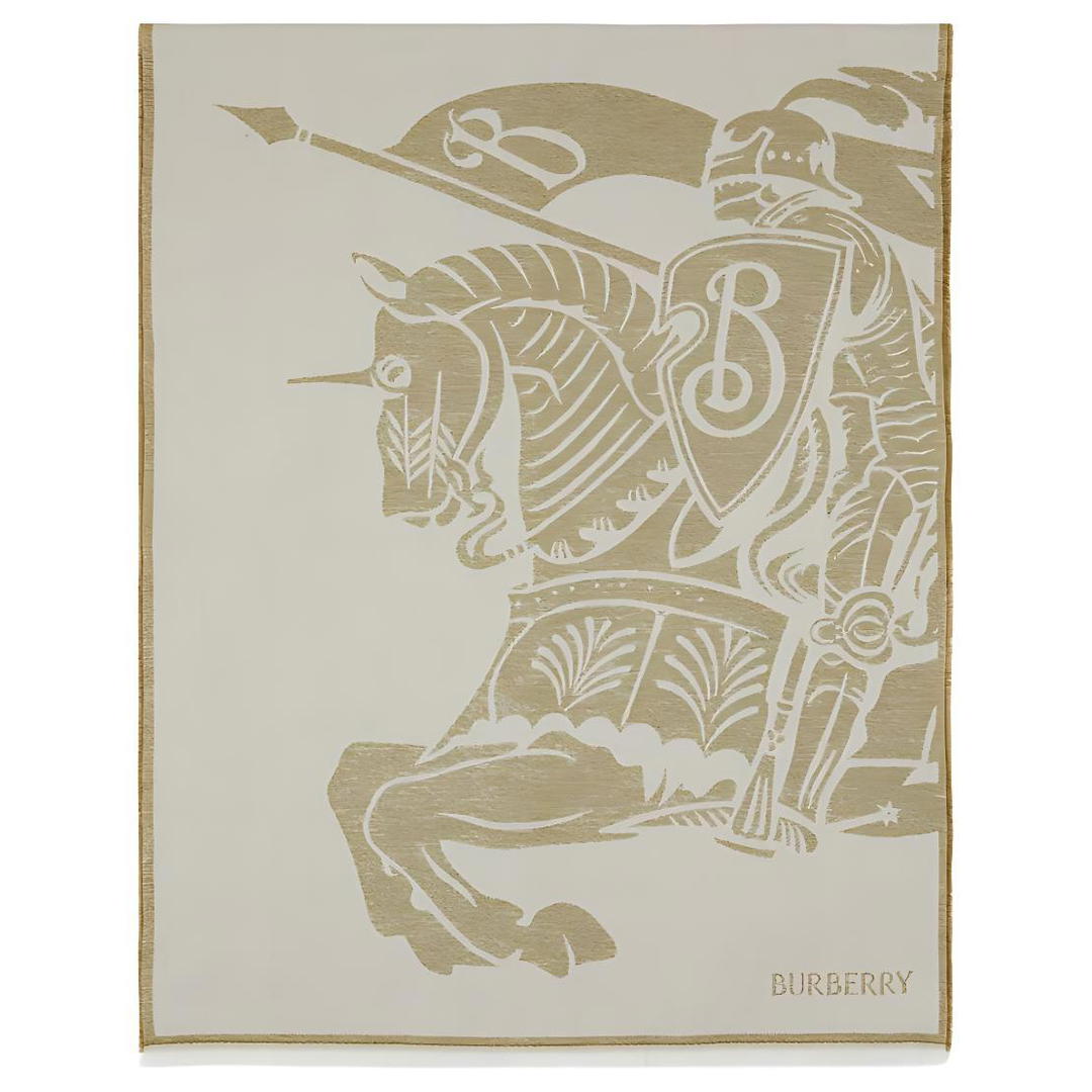 Burberry Burberry Ekd Logo jacquard Frayed Scarf
