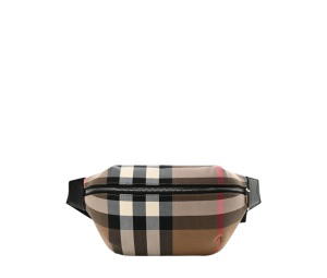 Buy Burberry Sonny Check Canvas Bumbag Taupe Brown at Sasom – Authentic and Ready to Ship