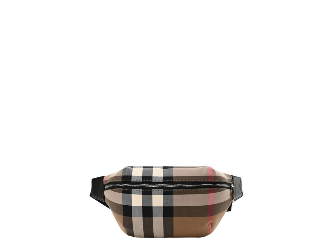 Burberry Burberry Sonny Check Canvas Bumbag Taupe Brown