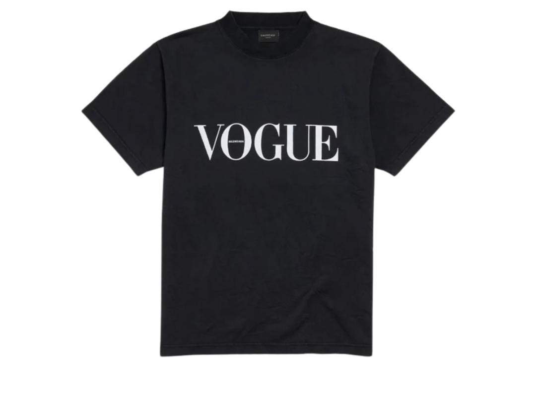 Balenciaga Balenciaga Vogue T-Shirt Small Fit Black