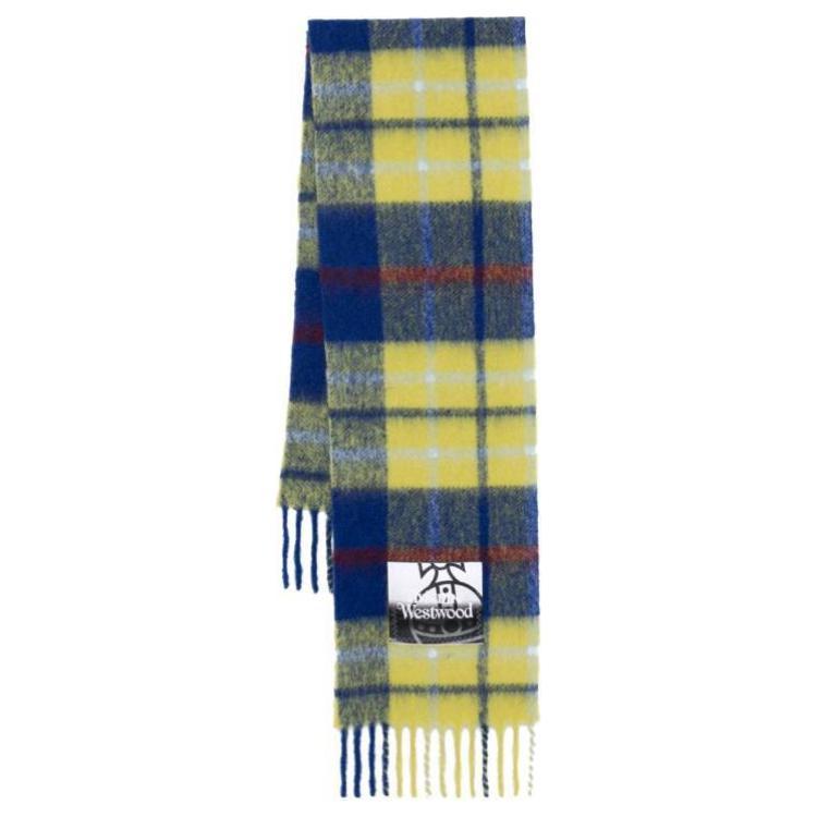 Vivienne Westwood Vivienne Westwood Logo Patch Tartan Scarf