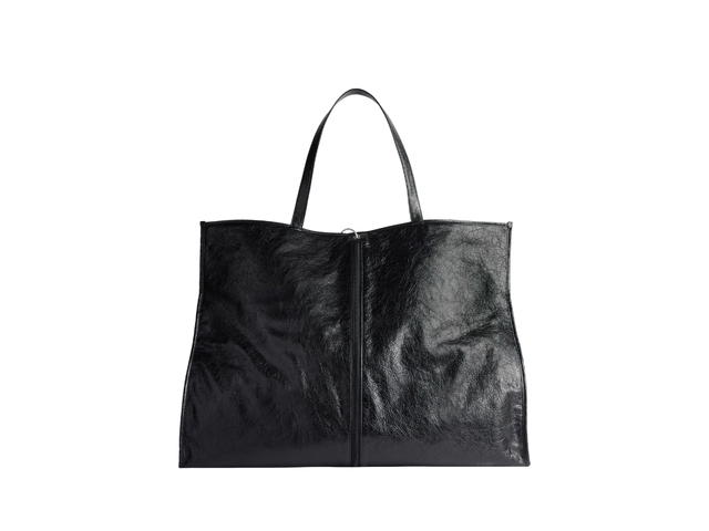 Balenciaga Balenciaga Shopper Garment Bag Tote In Black Arena Lambskin With Aged-Silver Hardware - view 2