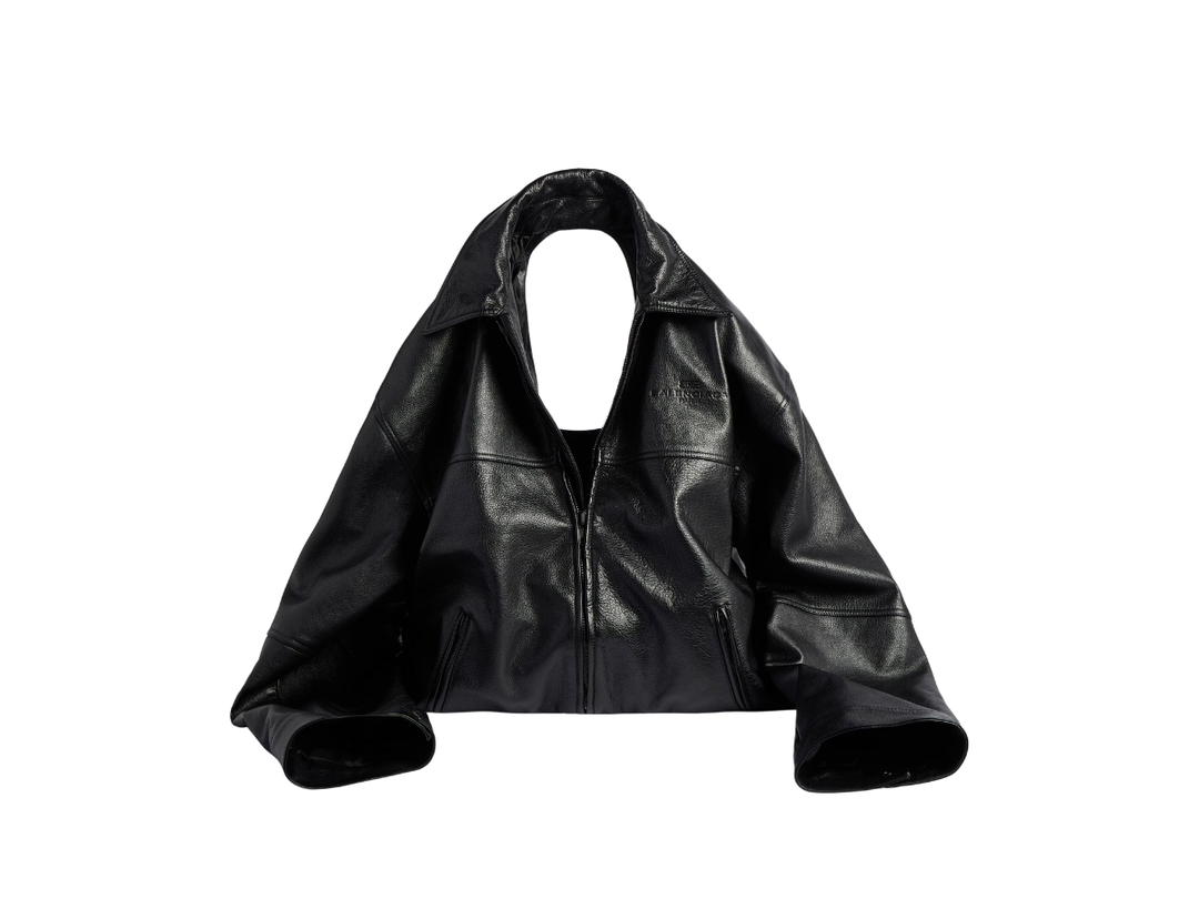 Balenciaga Balenciaga Garde Robe Leather Jacket Bag In Black Calfskin With Aged-Silver Hardware