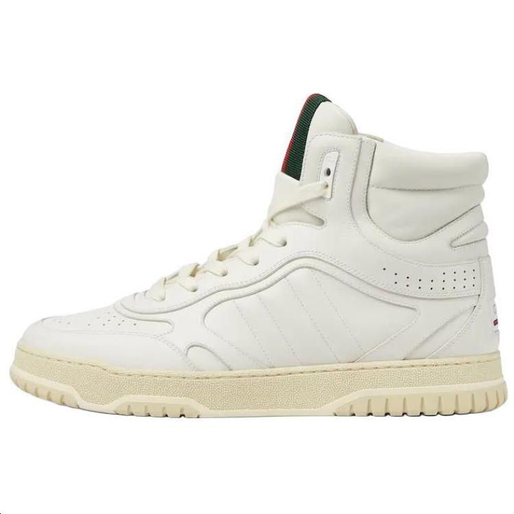 Gucci Gucci Re-Web High-Top Skateboard Shoes Men's White