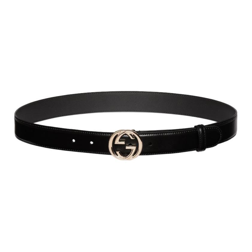 Gucci Gucci Leather Belts Women's Black Width: 3CM