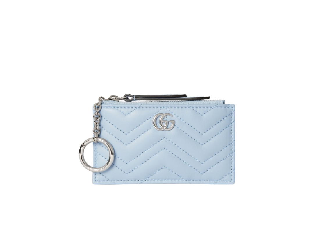 Gucci Gucci GG Marmont Key Pouch Light Blue