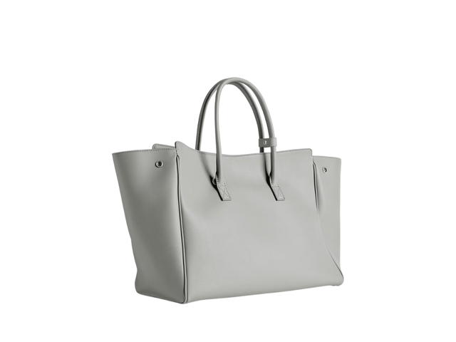 Balenciaga Balenciaga Hampton Small Carry All Bag In Balenciaga Grey Smooth Calfskin Aged-Silver Hardware - view 3