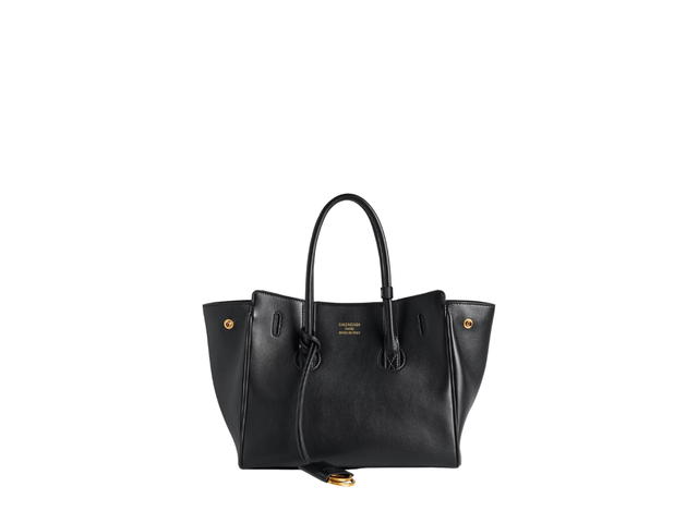 Balenciaga Balenciaga Hampton Mini Carry All Bag In Black Smooth Calfskin Aged-Gold Hardware - view 1