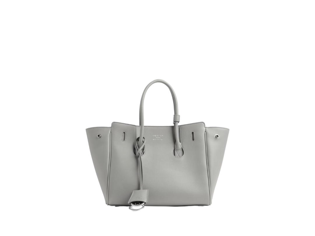Balenciaga Balenciaga Hampton Mini Carry All Bag In Balenciaga Grey Smooth Calfskin Aged-Silver Hardware