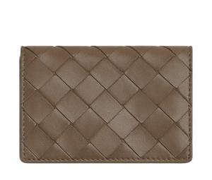 Buy Bottega Veneta Intrecciato Lambskin Card Holder Women's Pinecone Color at Sasom – Authentic and Ready to Ship