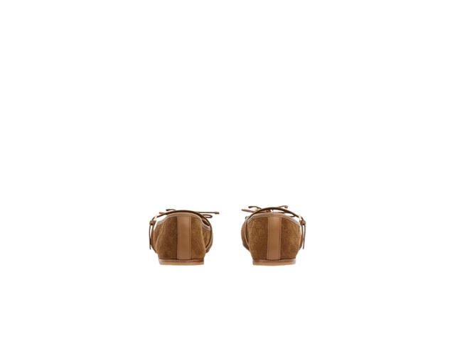 Gucci Gucci Horsebit Ballet Flat In Light Brown Mini GG Suede With Light Gold-Toned Hardware - view 5
