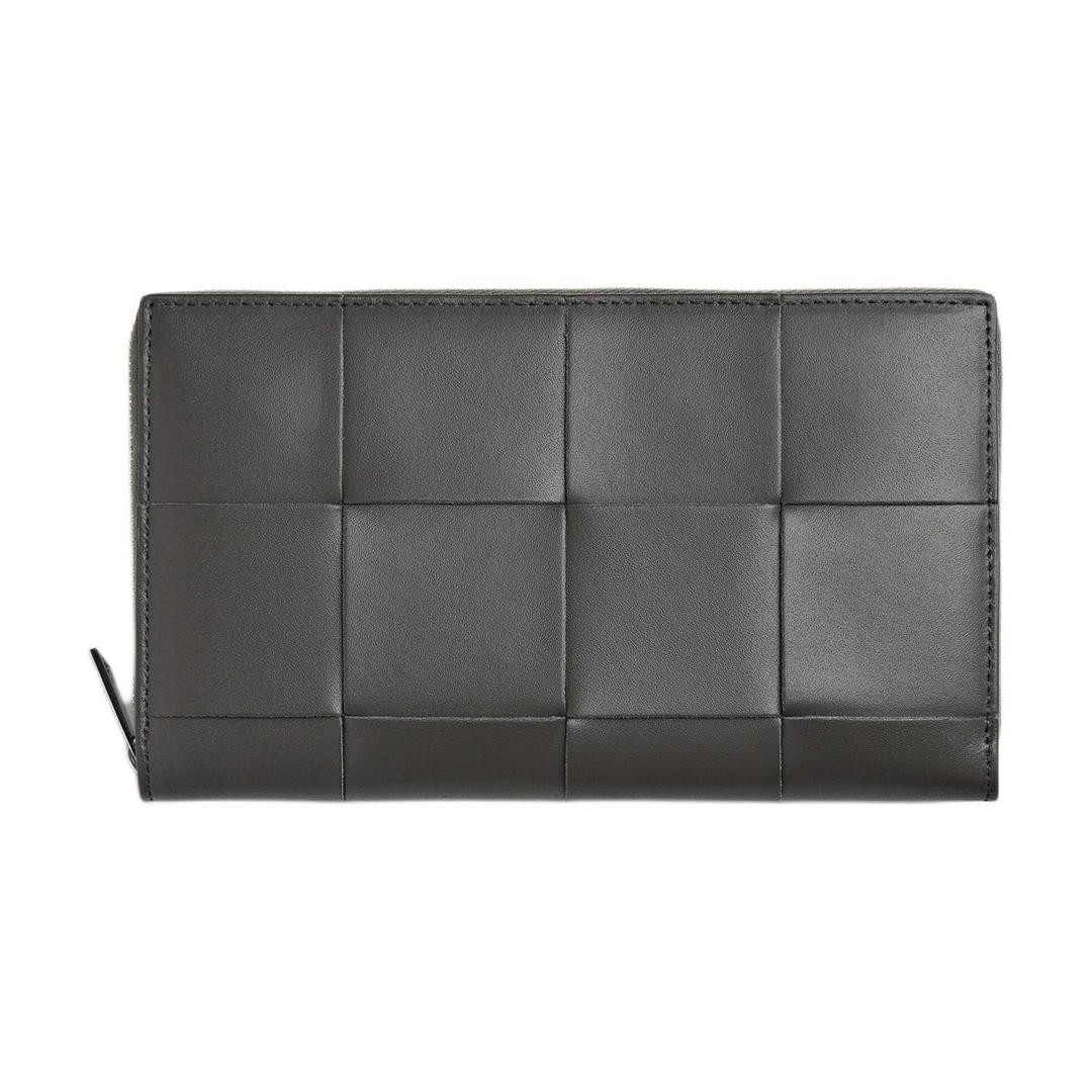 Bottega Veneta Bottega Veneta Calfskin Wallet Men's Lapis Lazuli Mixed Iron Ore